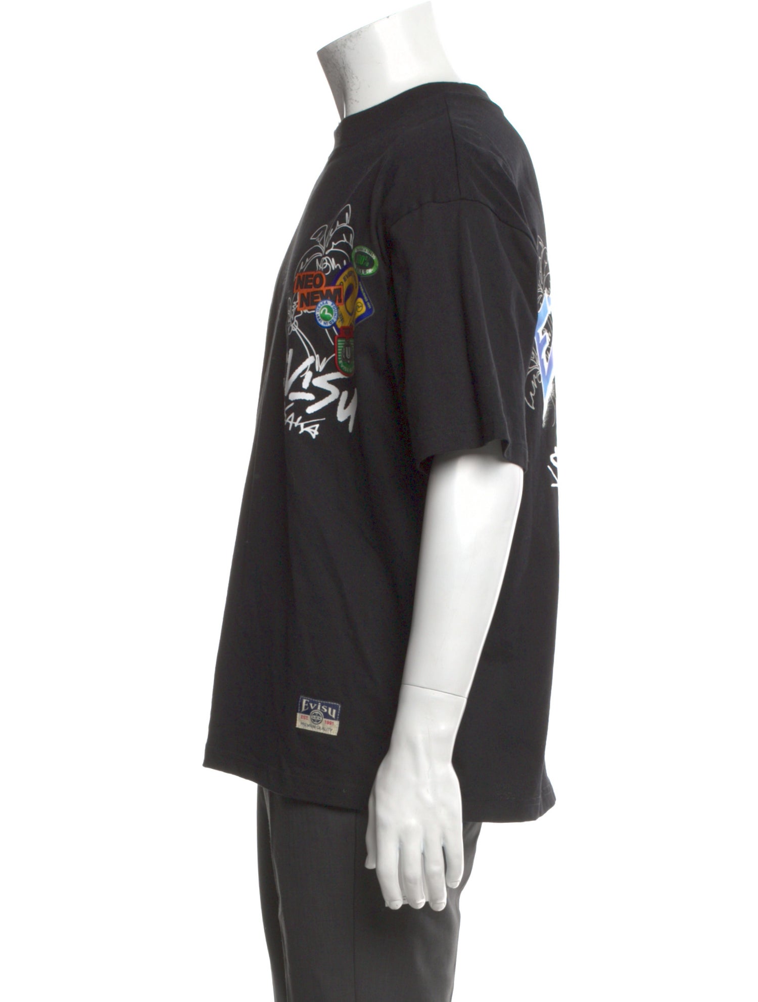 Evisu Graphic Print Crew Neck T-Shirt