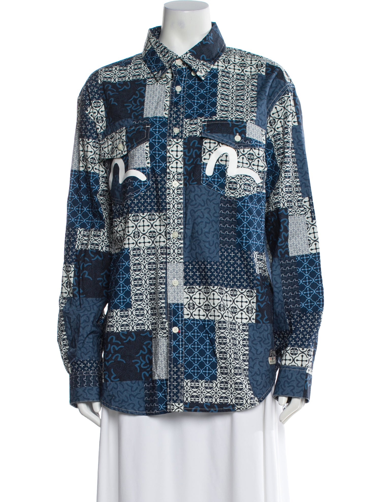 Evisu Printed Long Sleeve Top