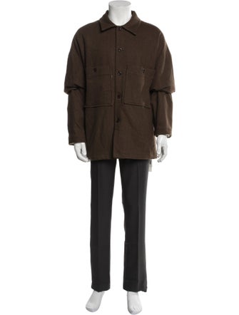 Evan Kinori Wool Utility Jacket