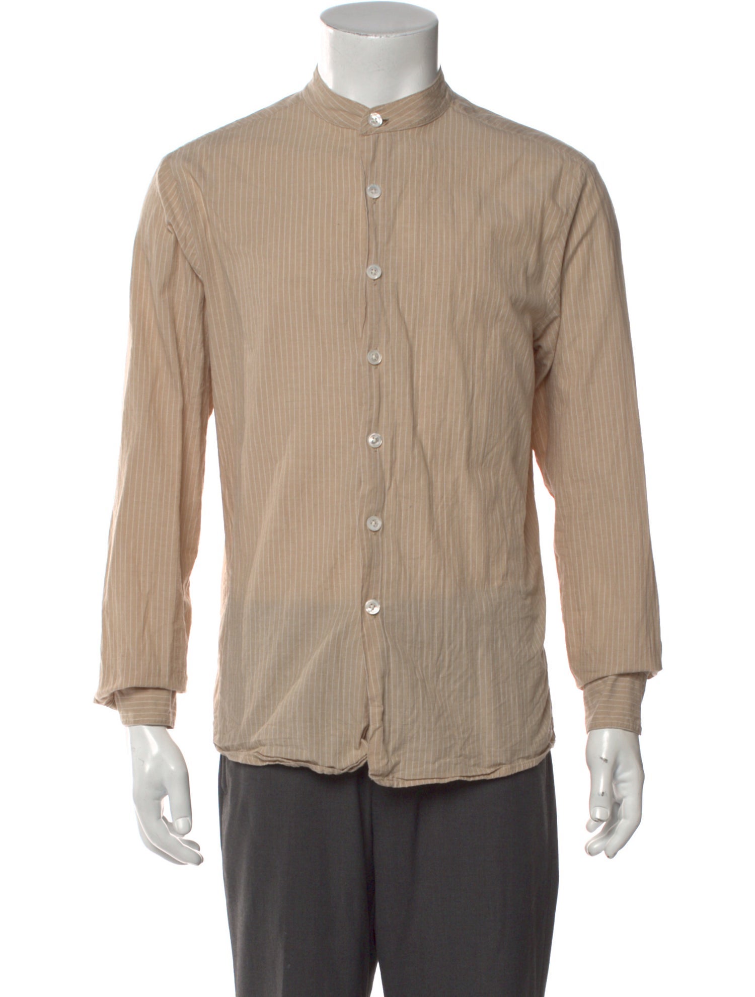 Evan Kinori Striped Long Sleeve Shirt