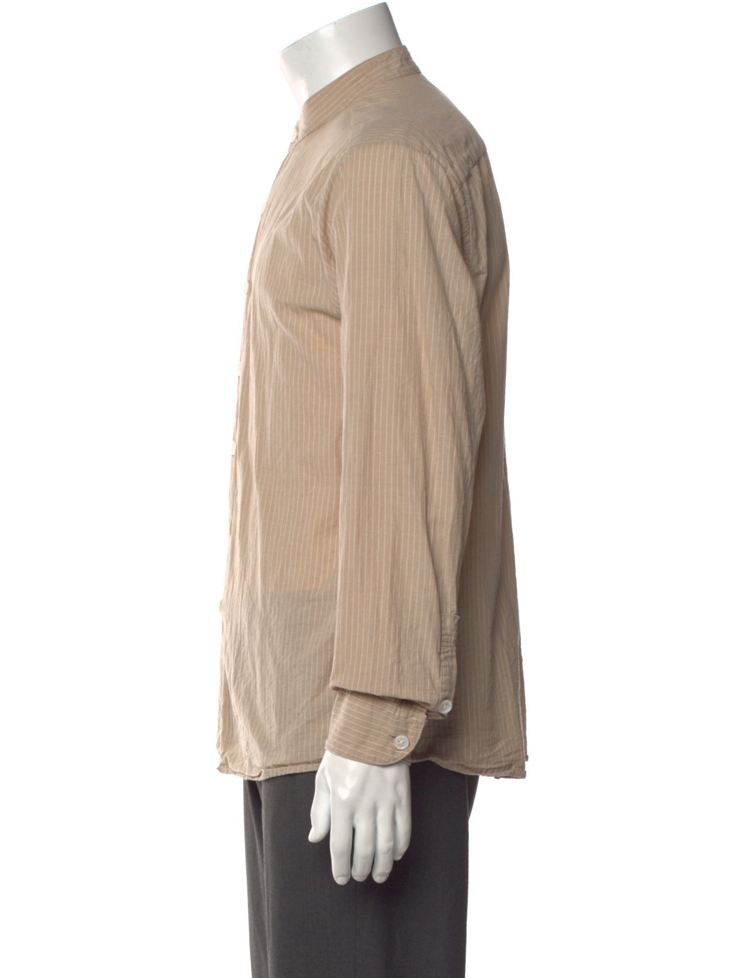 Evan Kinori Striped Long Sleeve Shirt