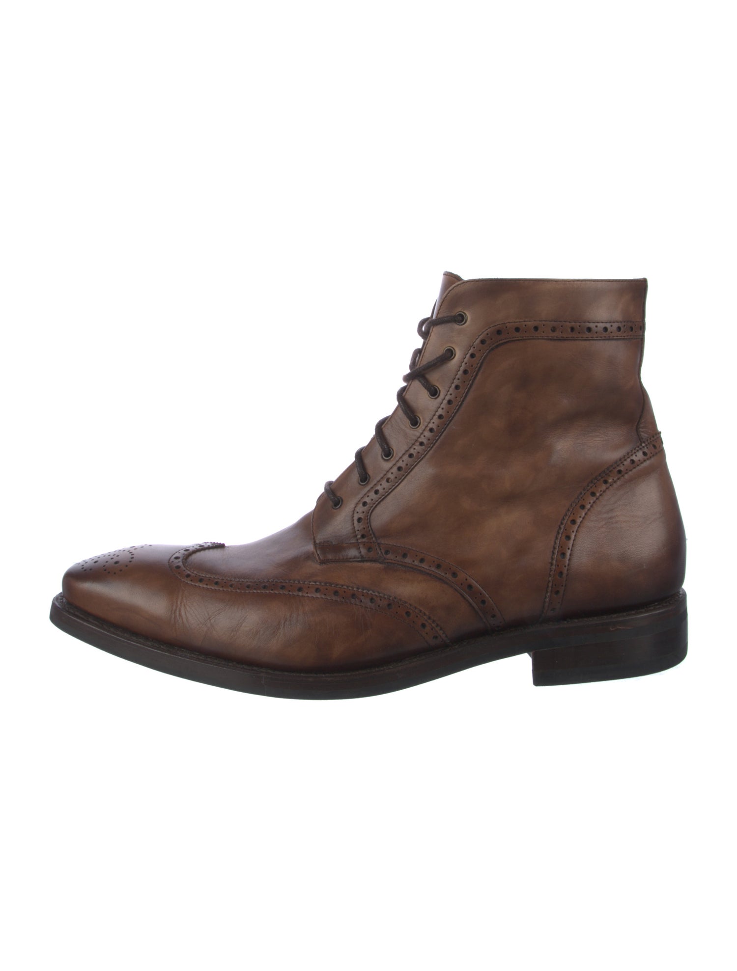 Every Other Thursday Leather Lace-Up Boots