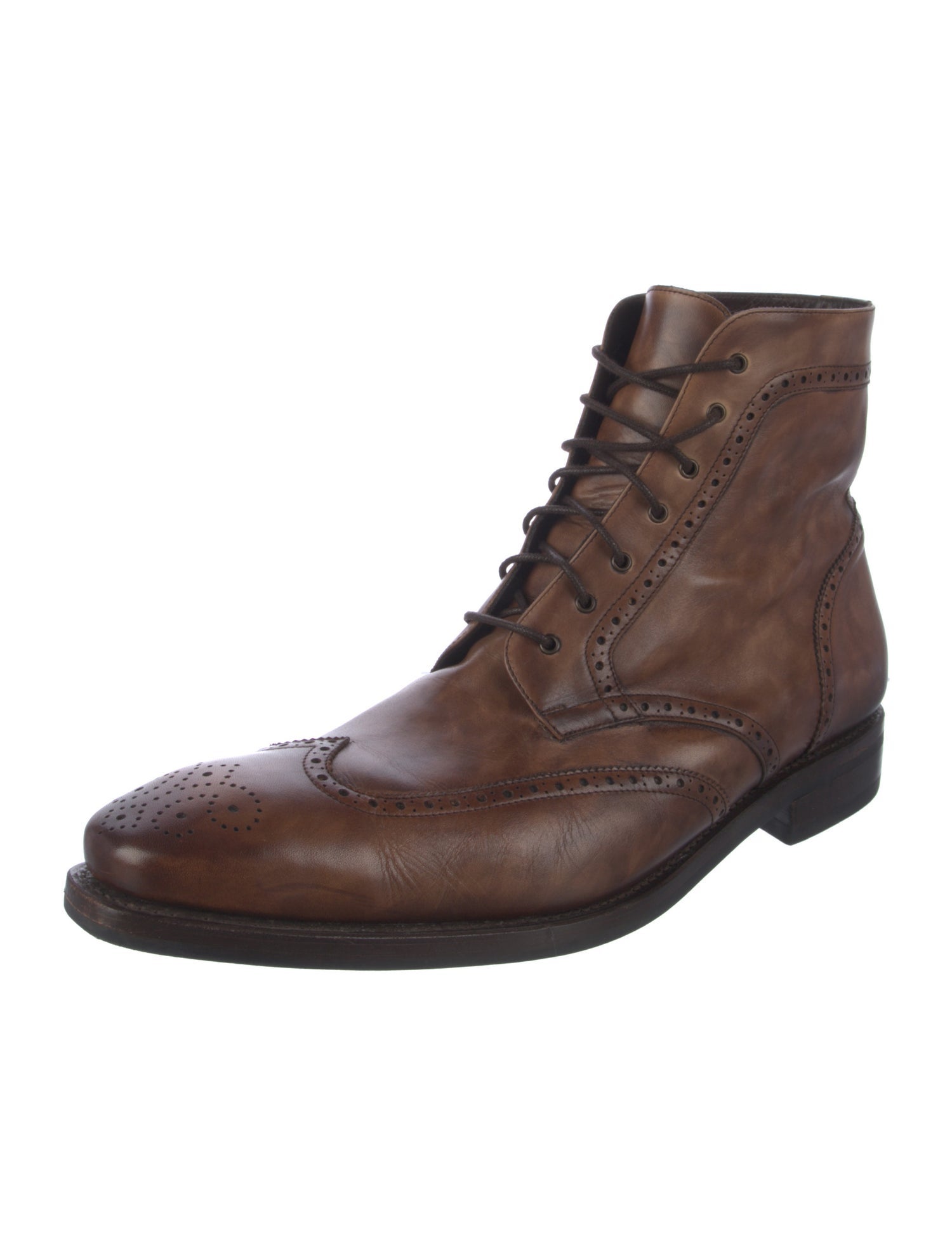 Every Other Thursday Leather Lace-Up Boots