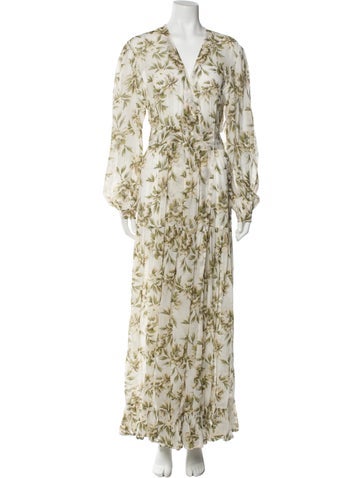 Evarae Dresses Floral Print Long Dress M