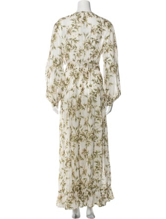 Evarae Floral Print Long Dress