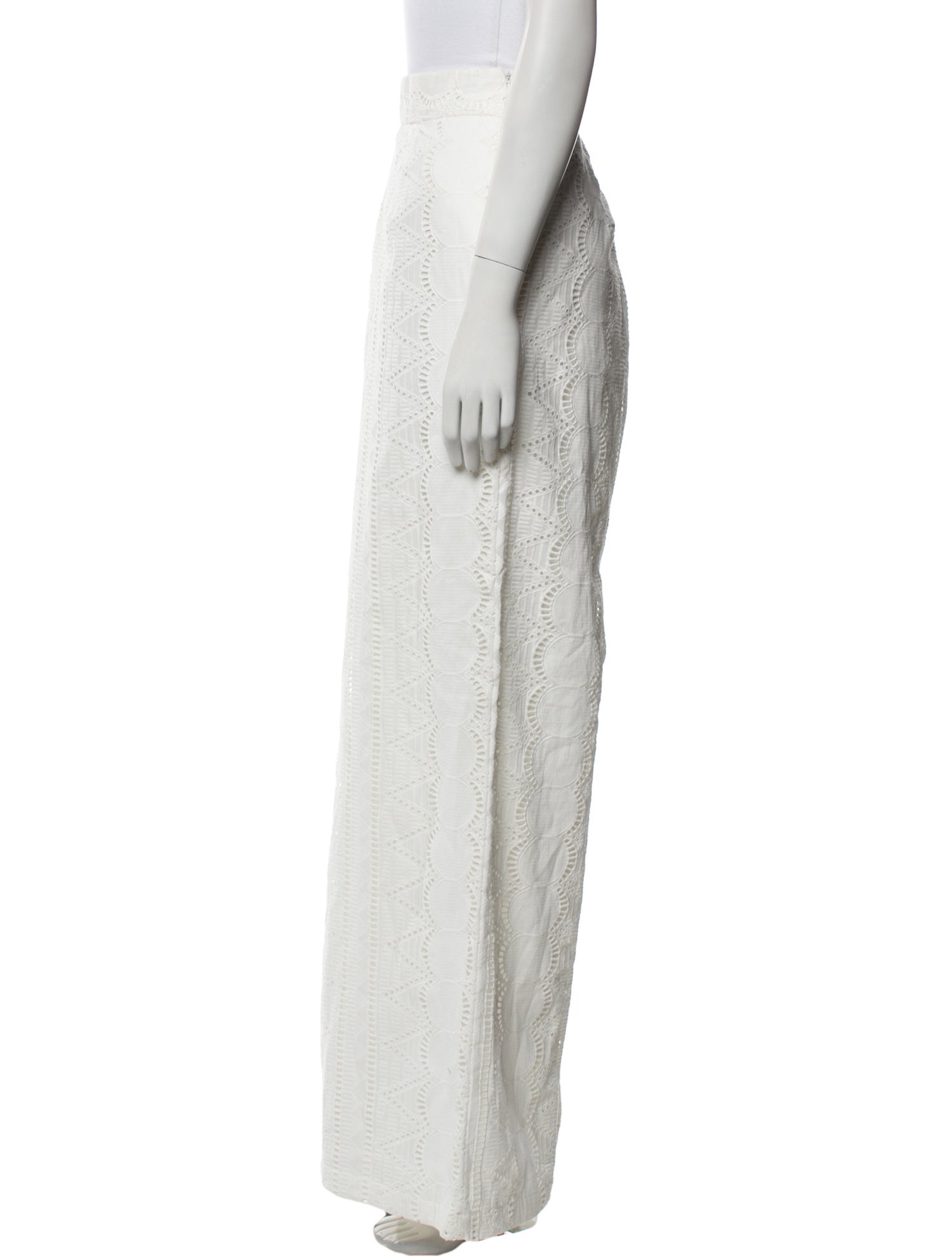 Evarae Lace Pattern Wide Leg Pants