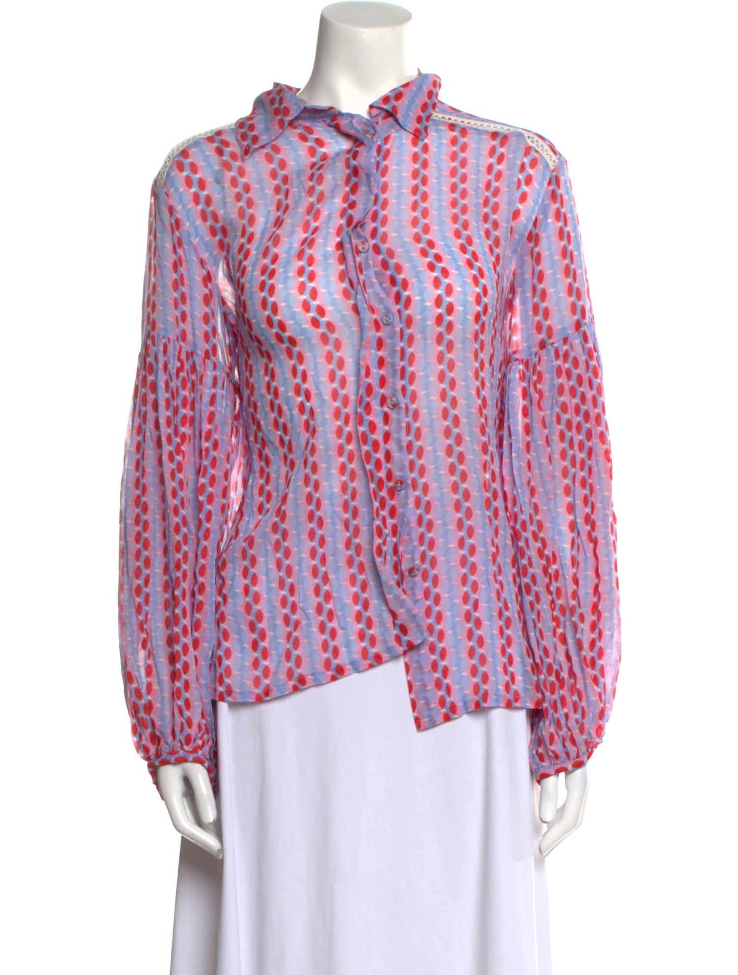 Evarae Printed Long Sleeve Blouse