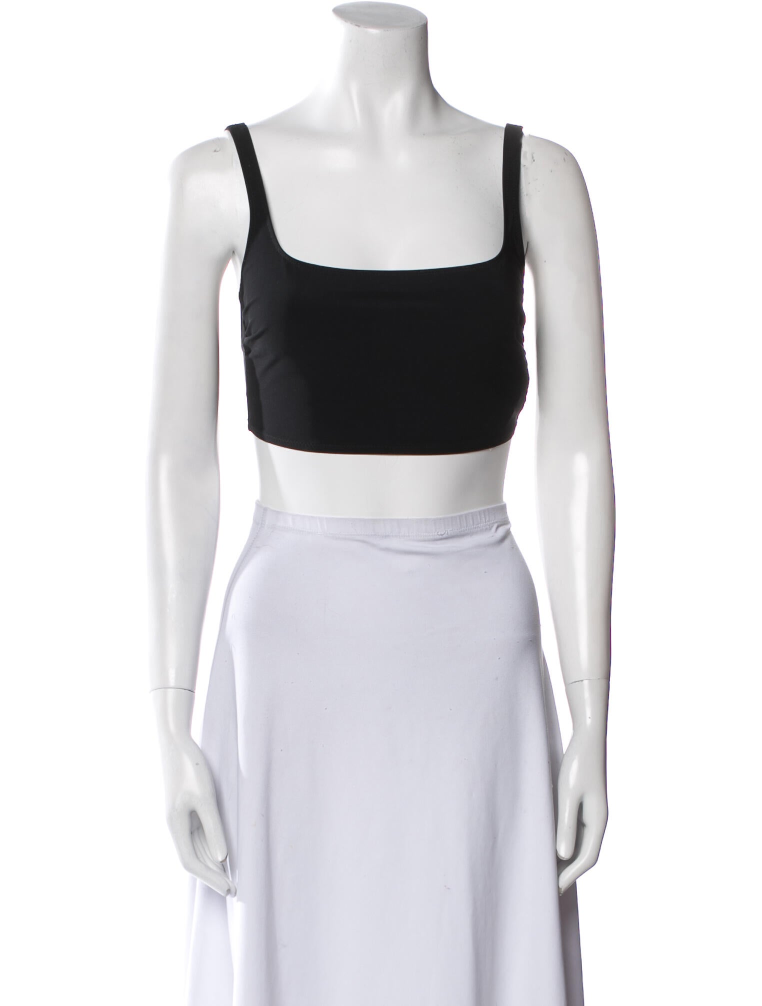 Evarae Square Neckline Sleeveless Crop Top