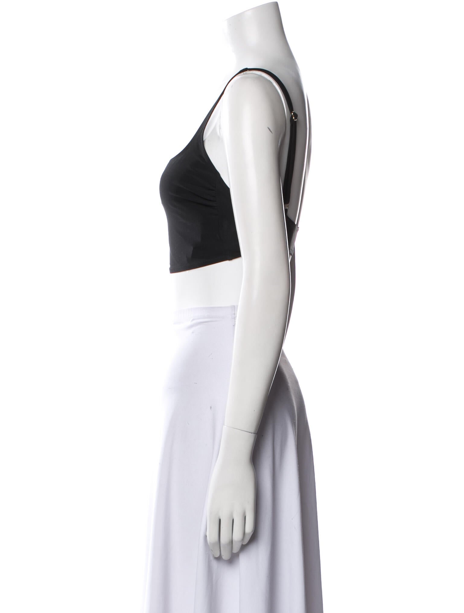 Evarae Square Neckline Sleeveless Crop Top