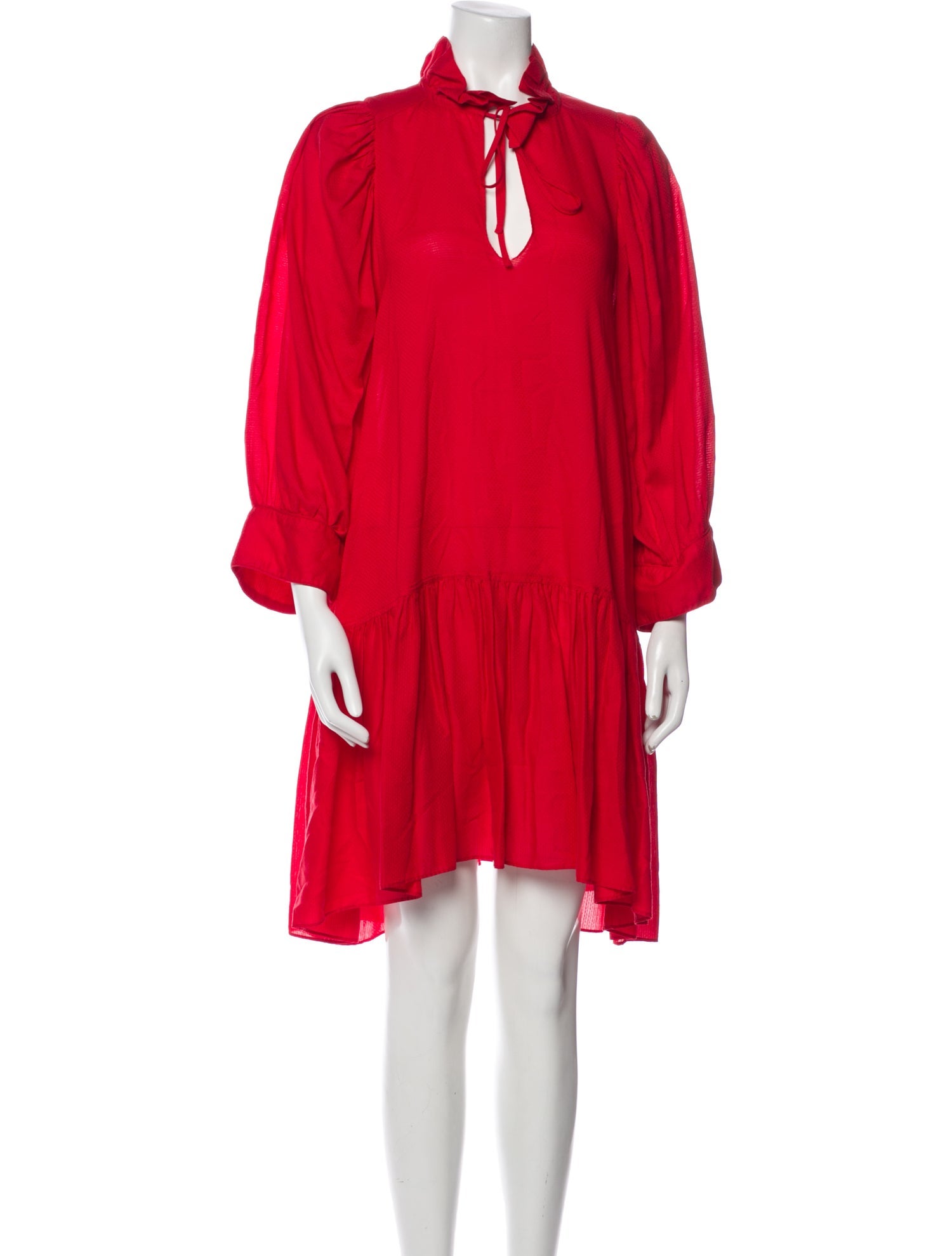 Evarae Tie Neck Mini Dress