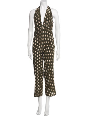 Evarae Silk Printed Jumpsuit
