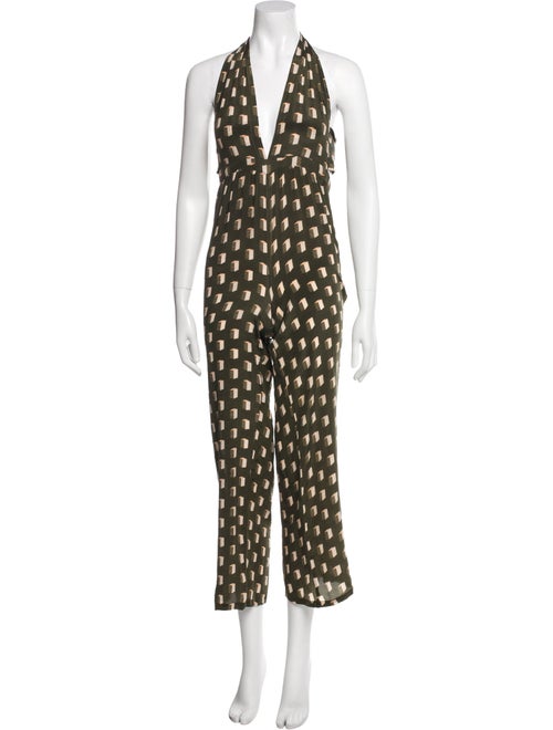 Evarae Silk Printed Jumpsuit