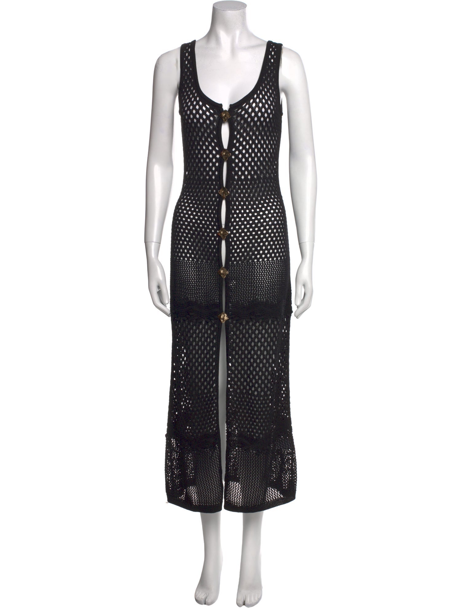 Evarae Polka Dot Print Long Dress