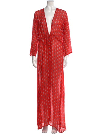 Evarae Plaid Print Long Dress