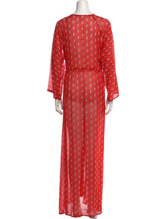 Evarae Plaid Print Long Dress