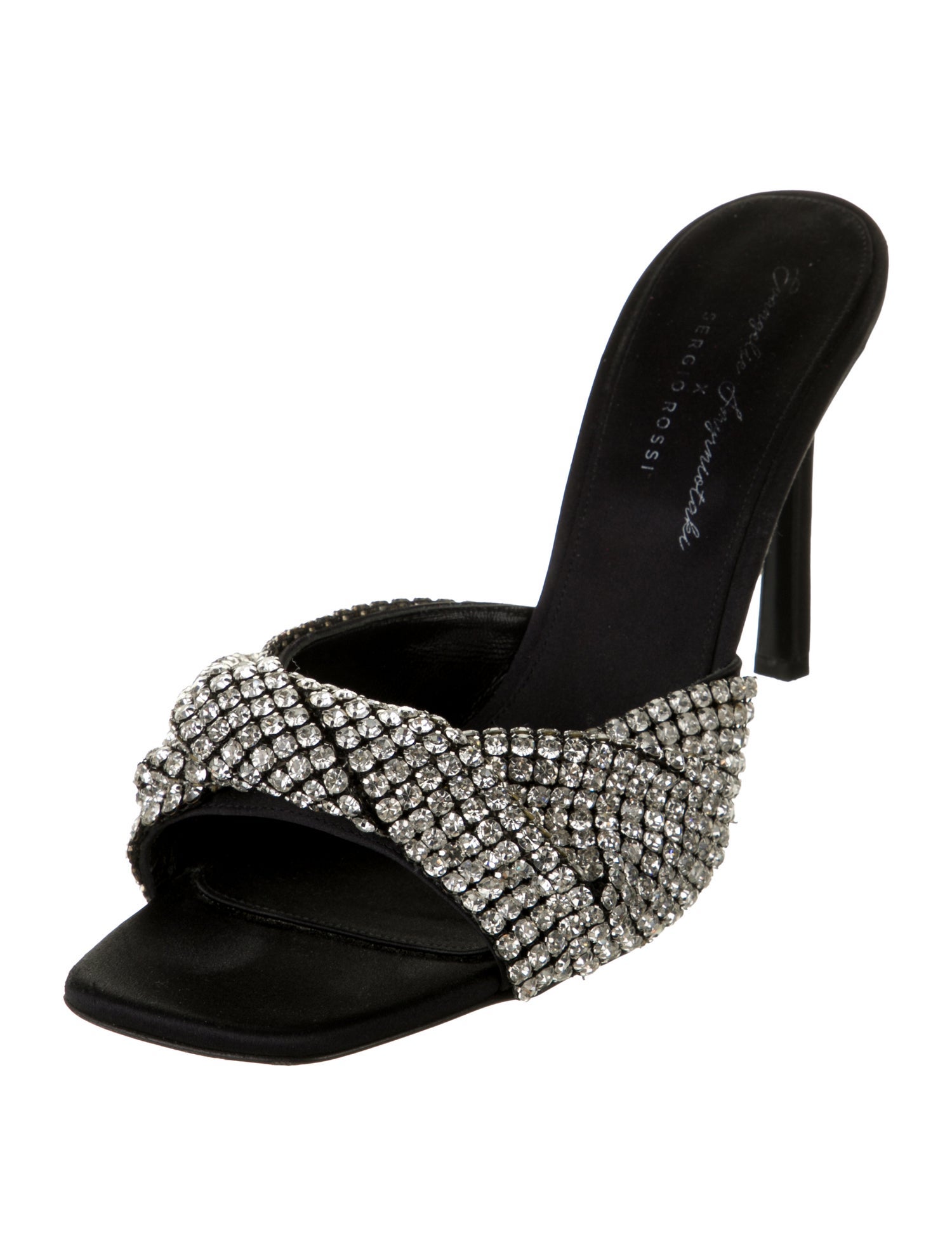 Evangelie Smyrniotaki x Sergio Rossi Crystal Slides