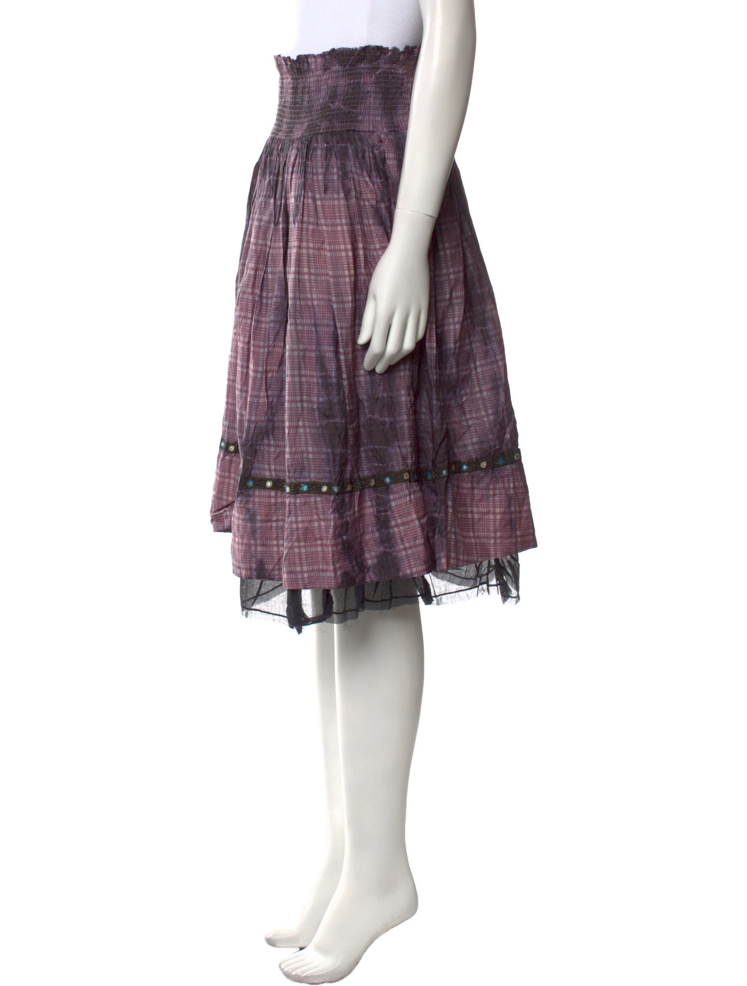 Ewa I Walla Silk Knee-Length Skirt