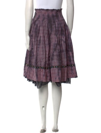 Ewa I Walla Silk Knee-Length Skirt