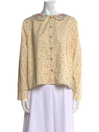 Ewa I Walla Printed Long Sleeve Blouse