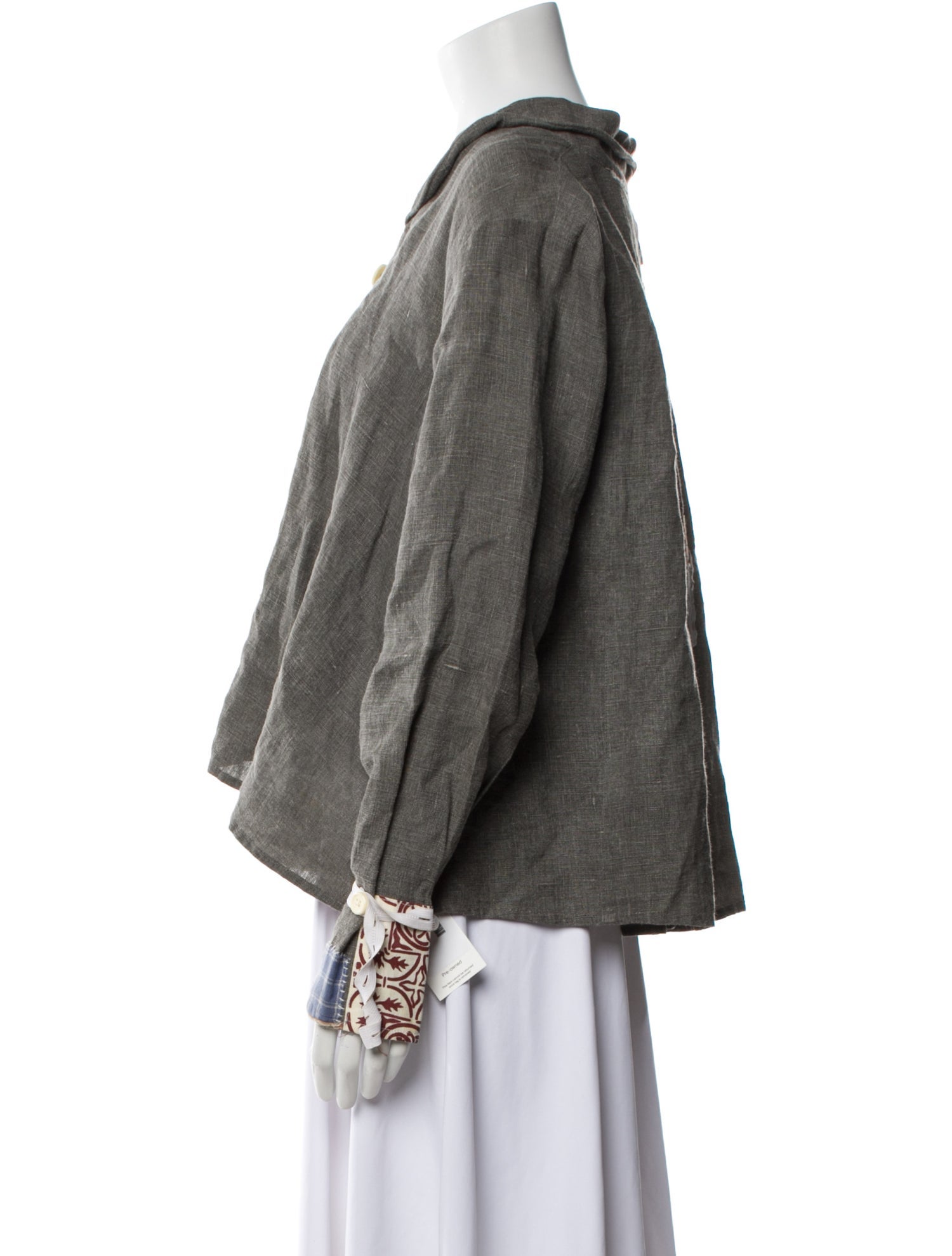 Ewa I Walla Linen Tweed Pattern Jacket