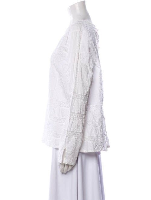 Ewa I Walla Bateau Neckline Long Sleeve Blouse