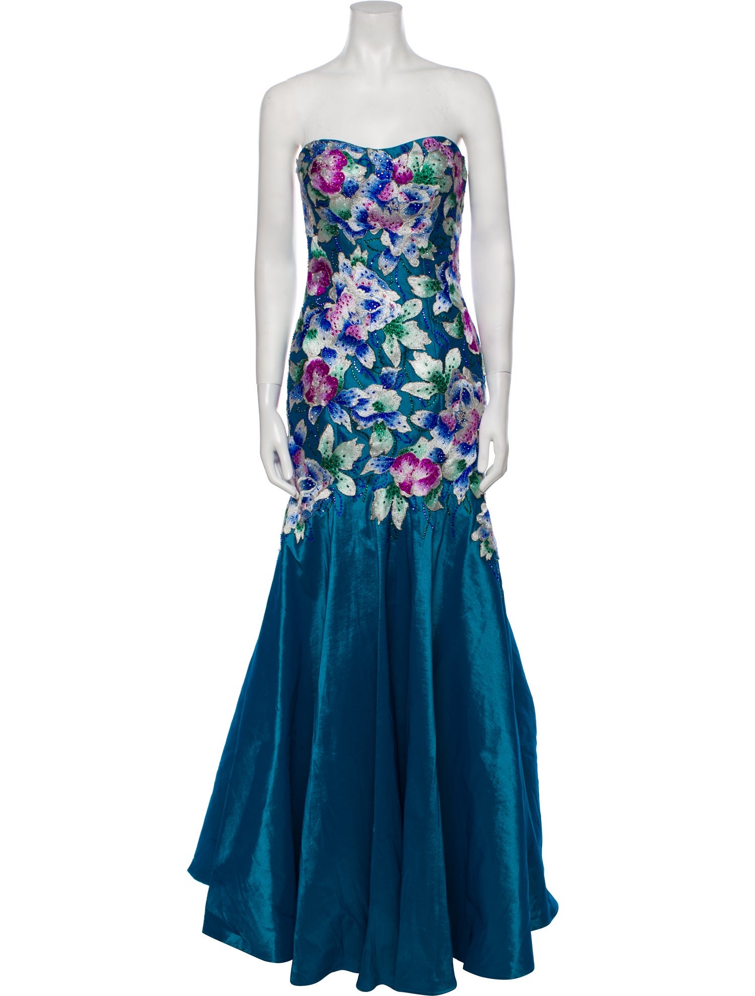 Ellie Wilde Floral Print Long Dress