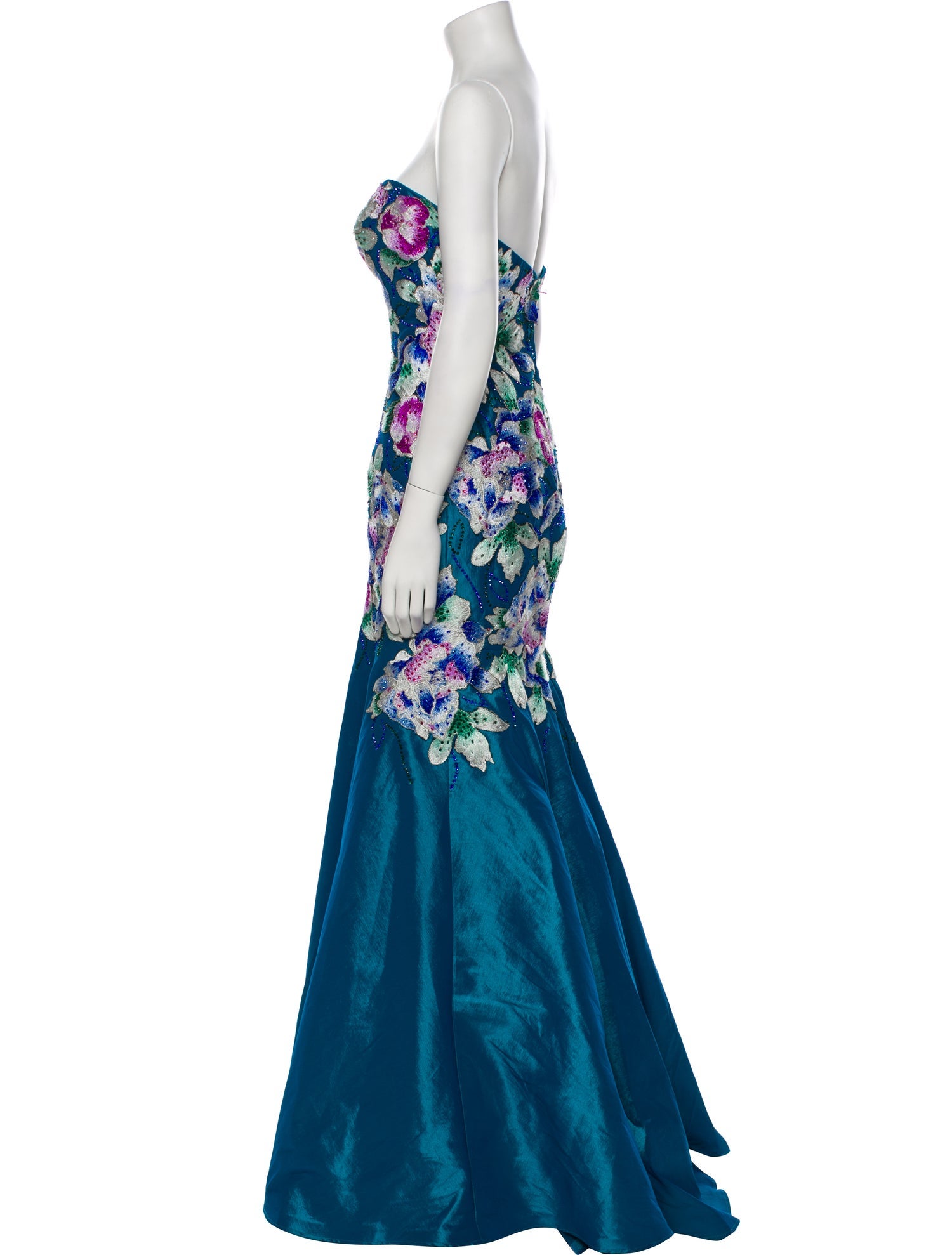 Ellie Wilde Floral Print Long Dress