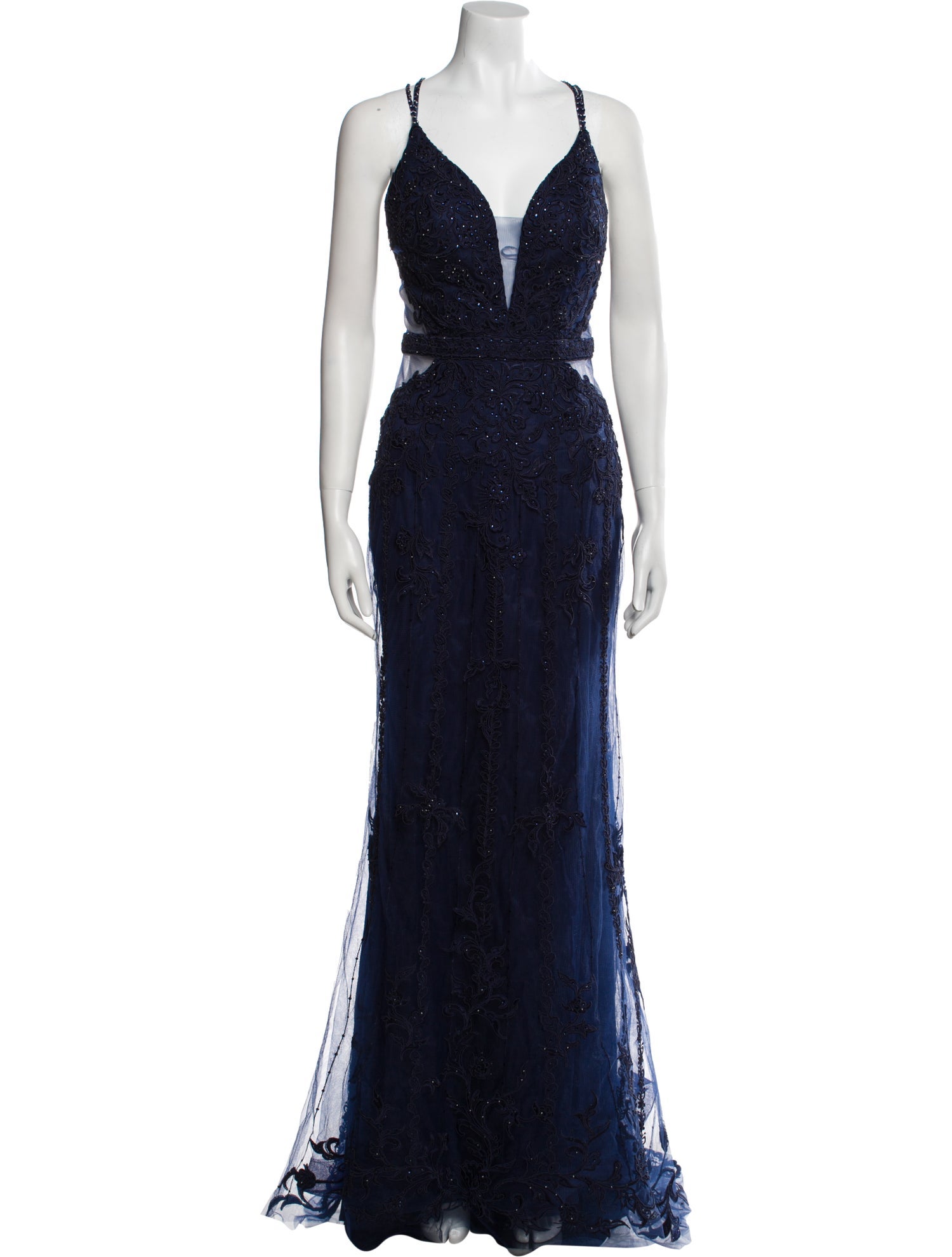 Ellie Wilde V-Neck Long Dress