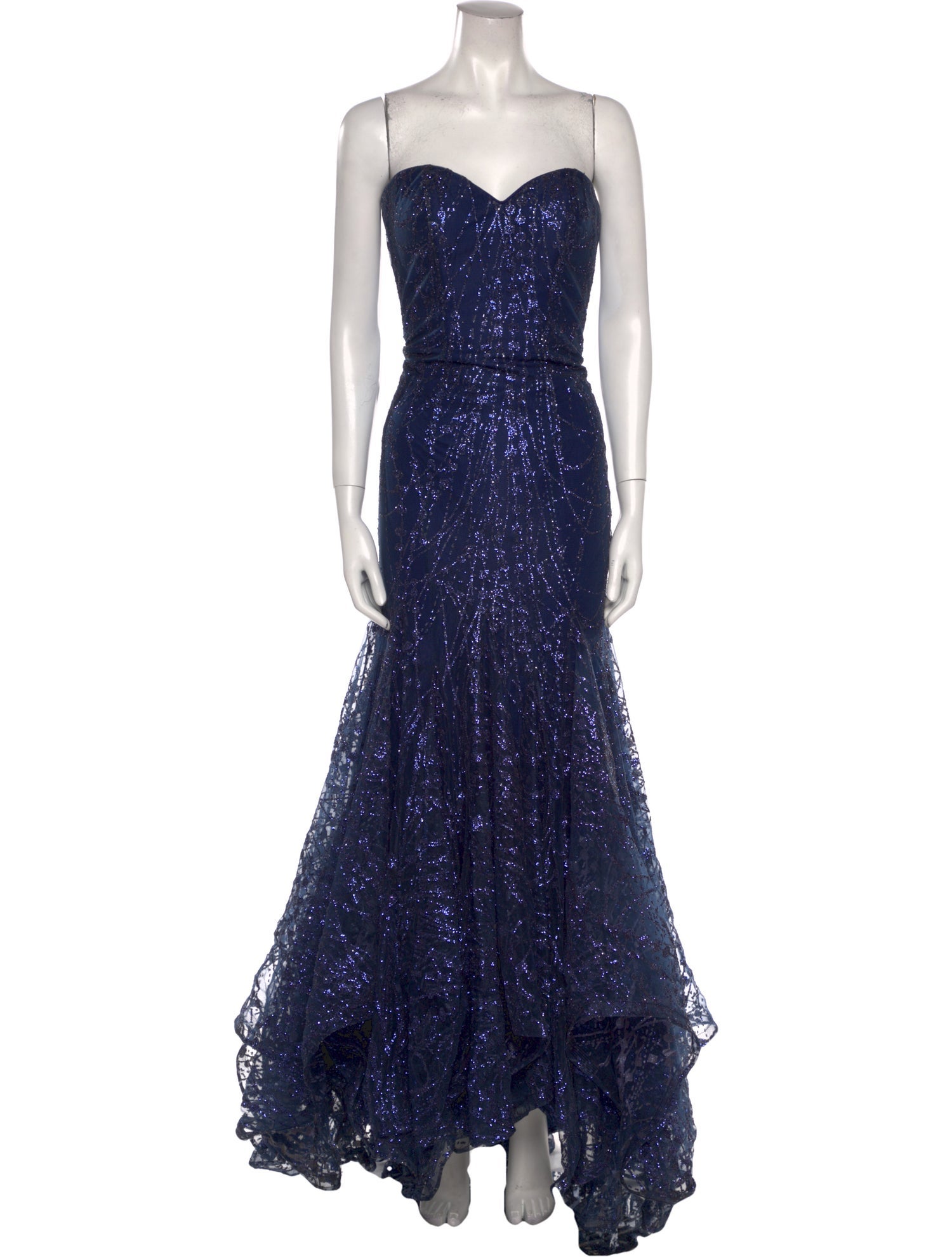 Ellie Wilde Strapless Long Dress