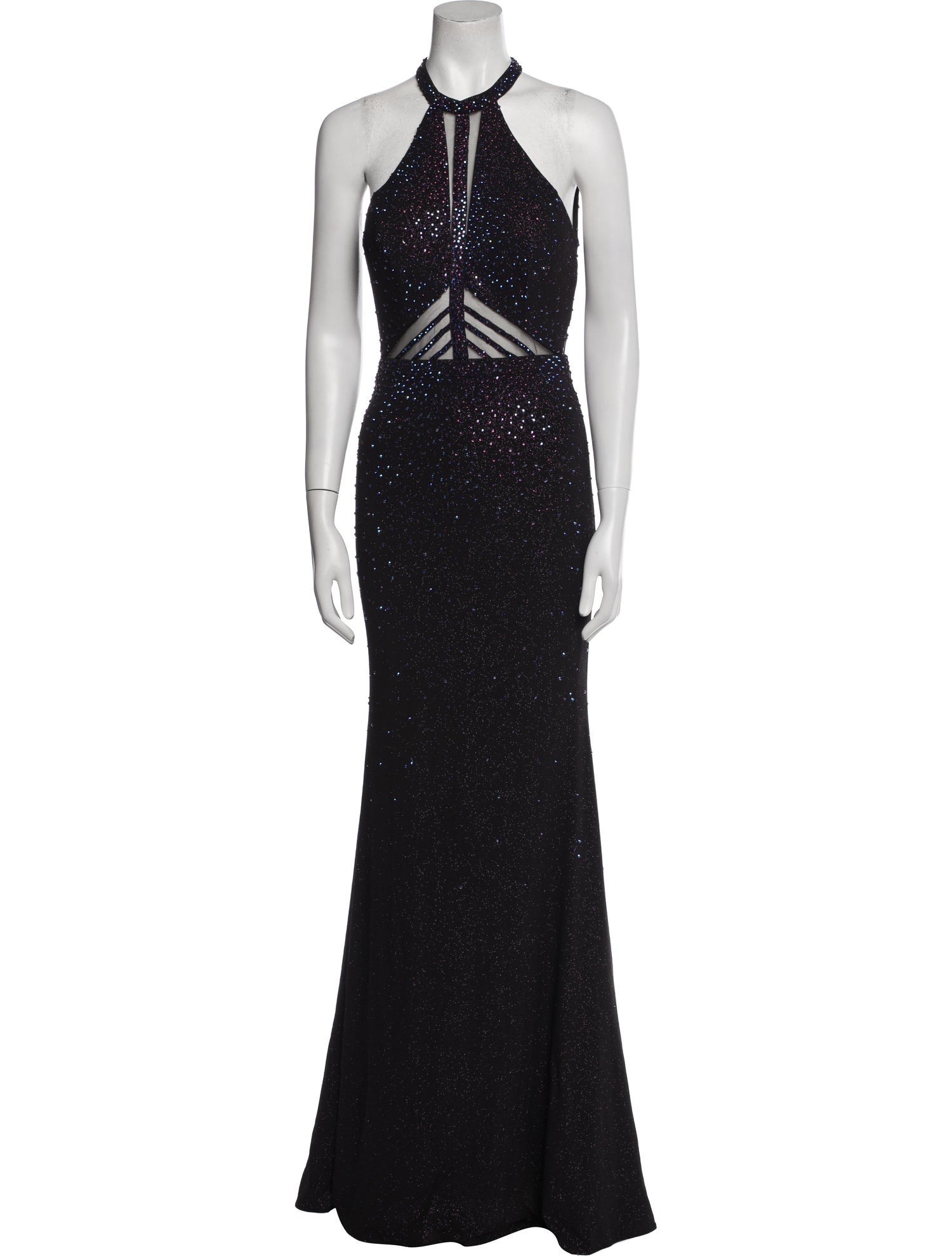 Ellie Wilde Halterneck Long Dress