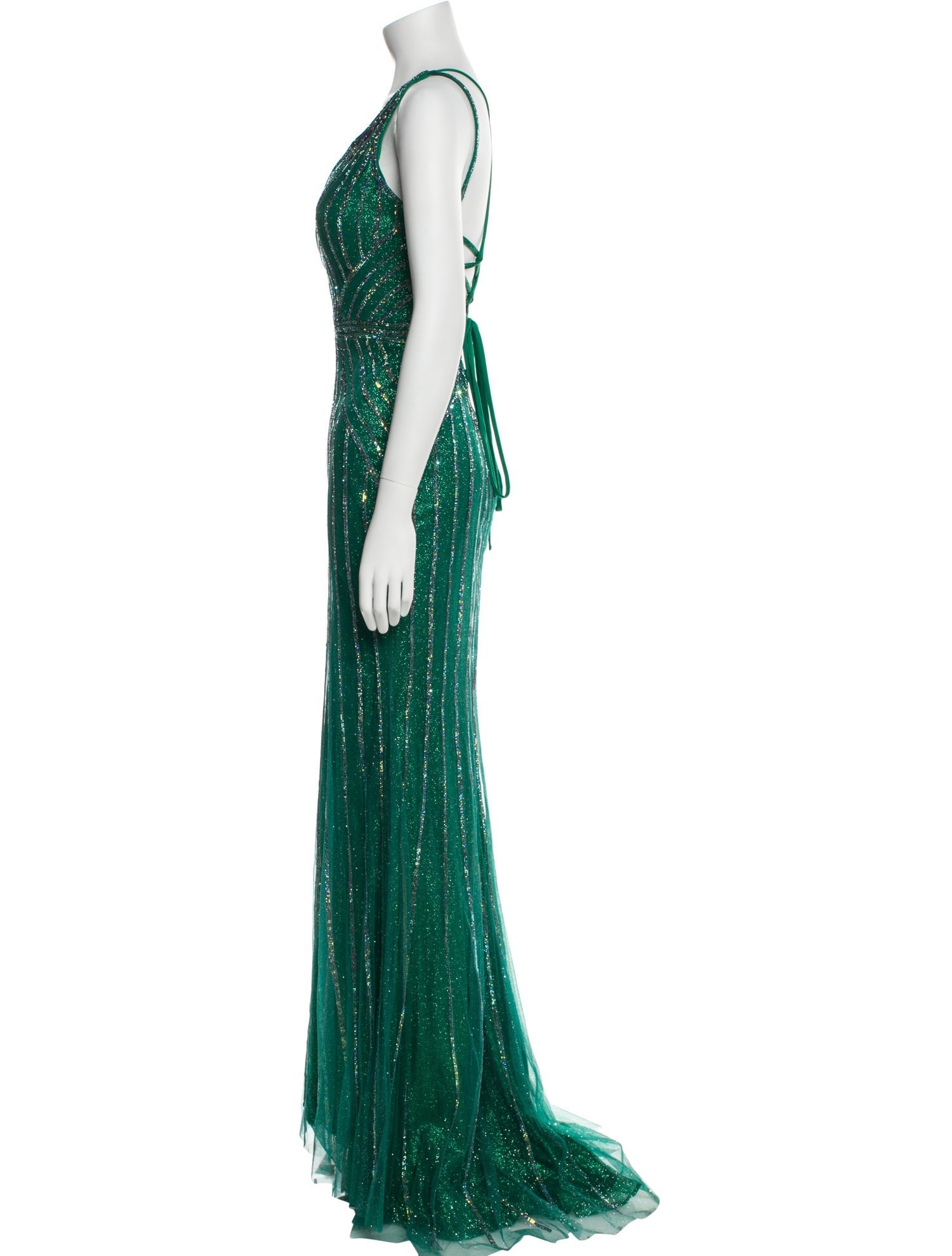 Ellie Wilde V-Neck Long Dress