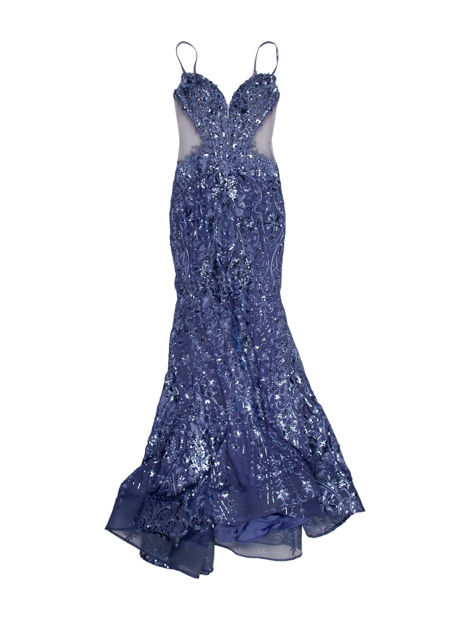 Ellie Wilde Lace Pattern Long Dress