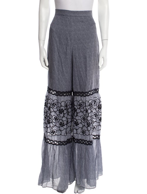 Alexis Lace Pattern Wide Leg Pants
