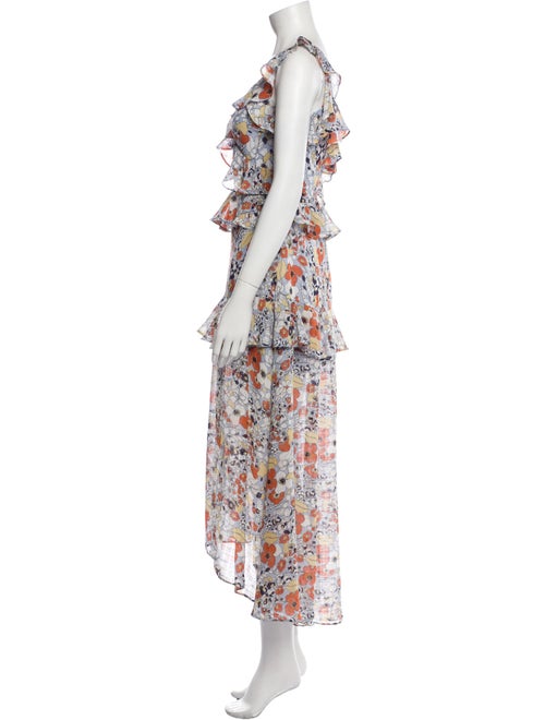 Alexis Floral Print Long Dress