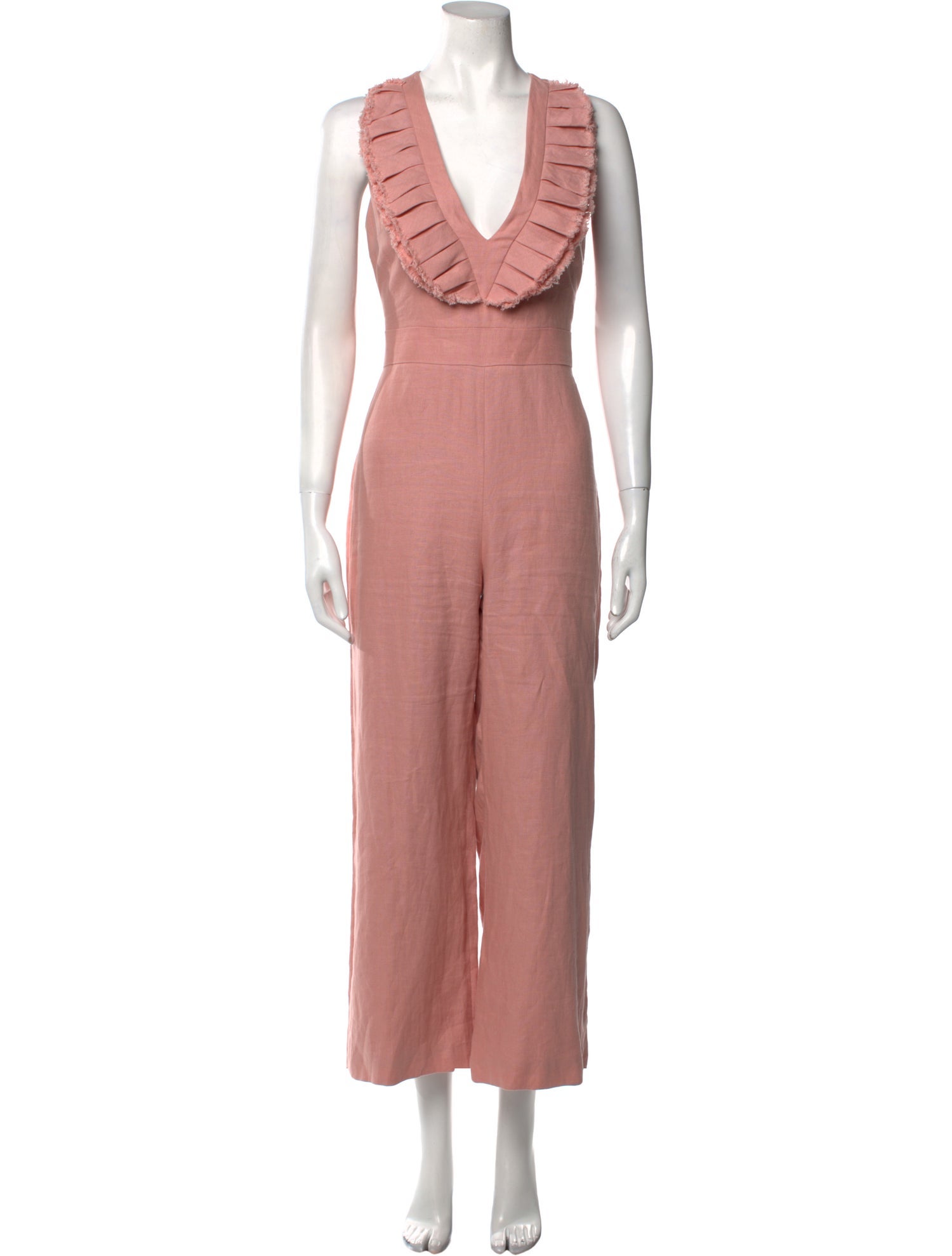 Alexis Shearling Plunge Neckline Jumpsuit