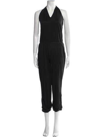 Alexis Jumpsuits and Rompers Silk V-Neck Jumpsuit XS