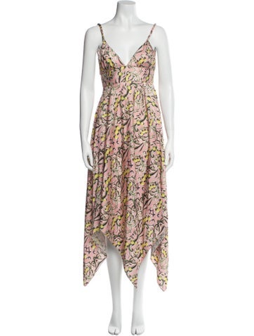 Alexis Dresses Floral Print Long Dress L
