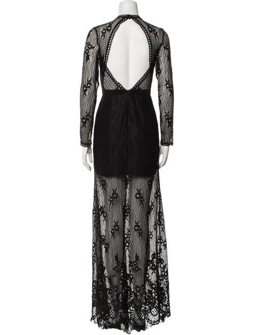Alexis Lace Pattern Long Dress