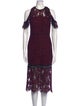 Alexis Lace Pattern Midi Length Dress