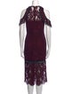 Alexis Lace Pattern Midi Length Dress