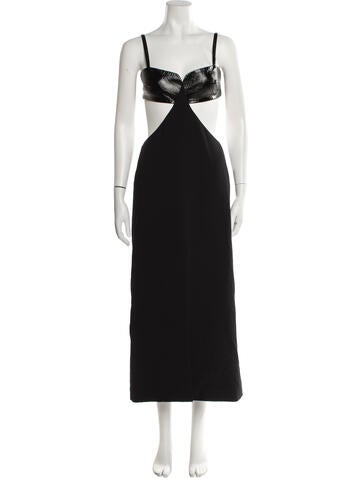 Alexis Dresses Square Neckline Long Dress XL