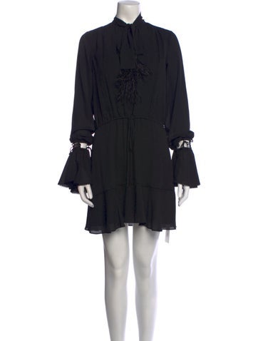 Alexis Dresses Mock Neck Mini Dress S