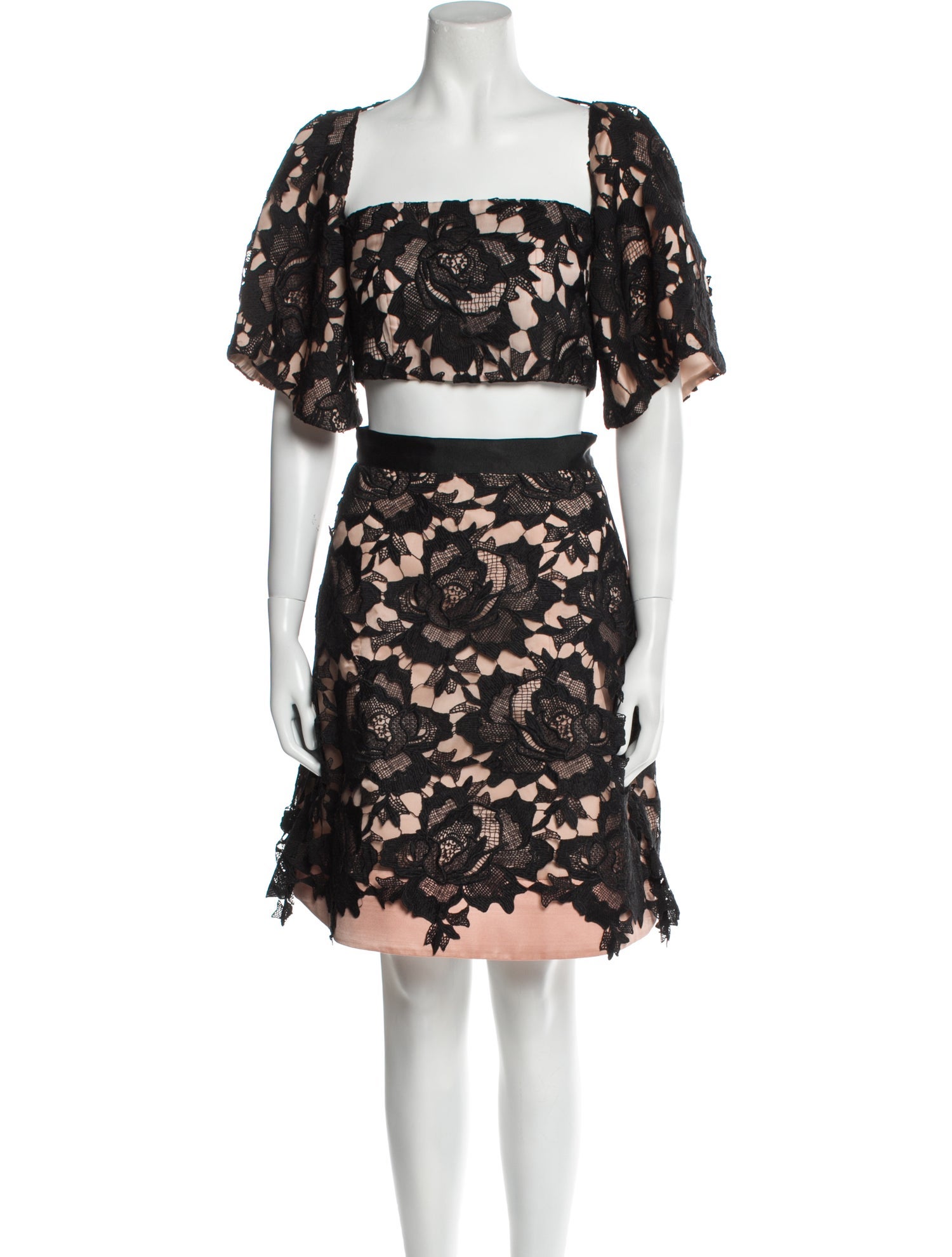 Alexis Lace Pattern Skirt Set