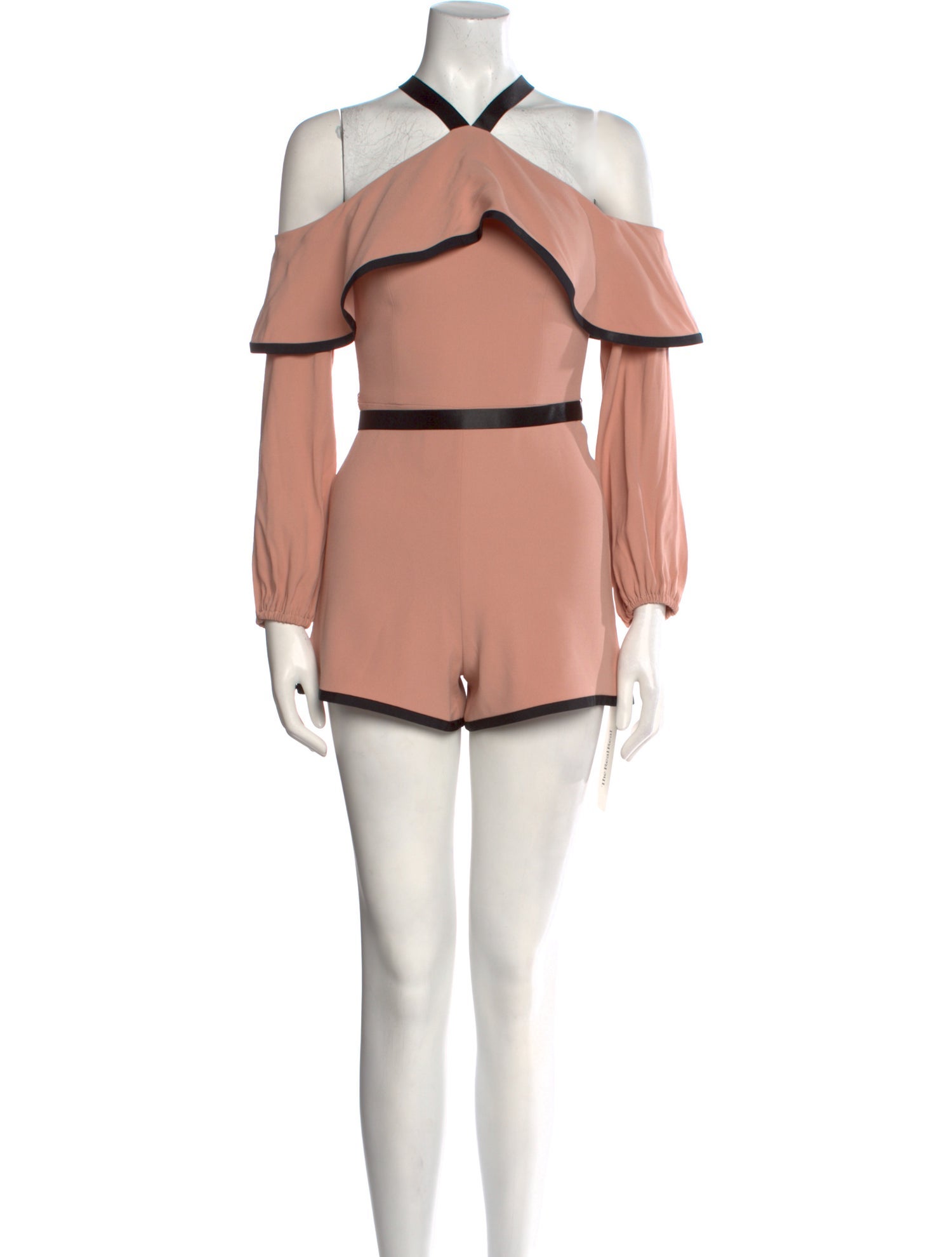 Alexis Colorblock Pattern V-Neck Romper