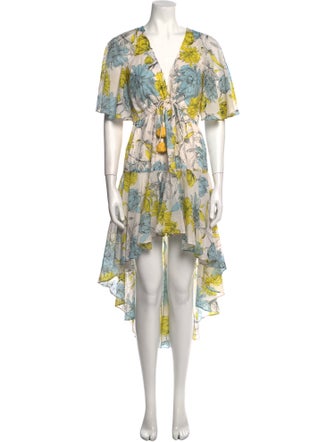 Alexis Floral Print Long Dress