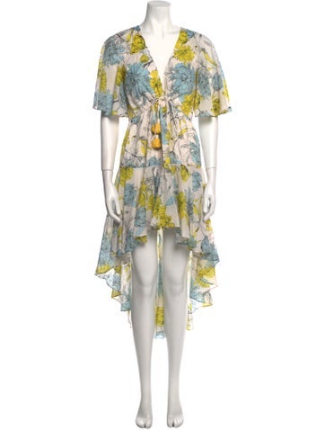 Alexis Dresses Floral Print Long Dress XS