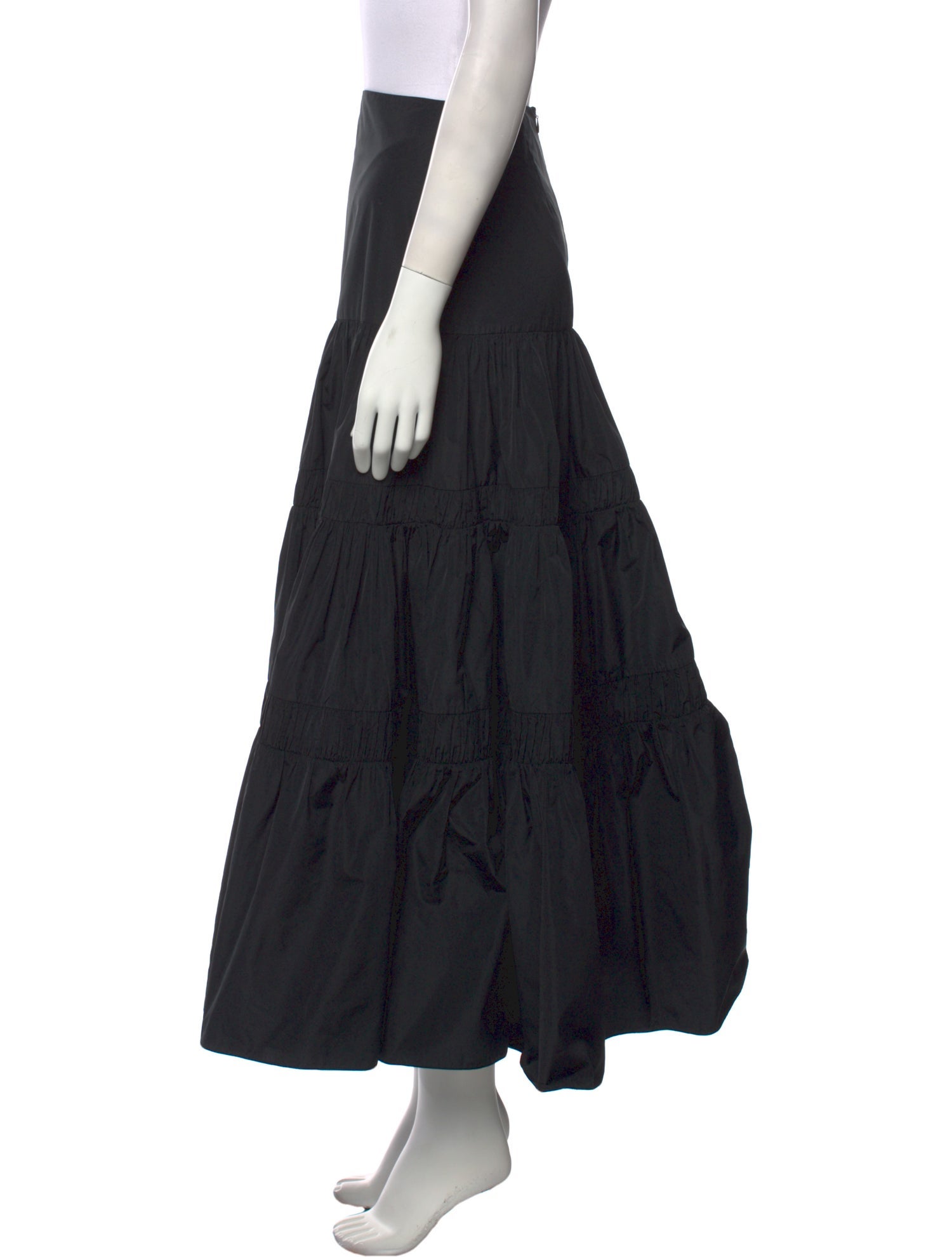 Alexis Pleated Accents Midi Length Skirt