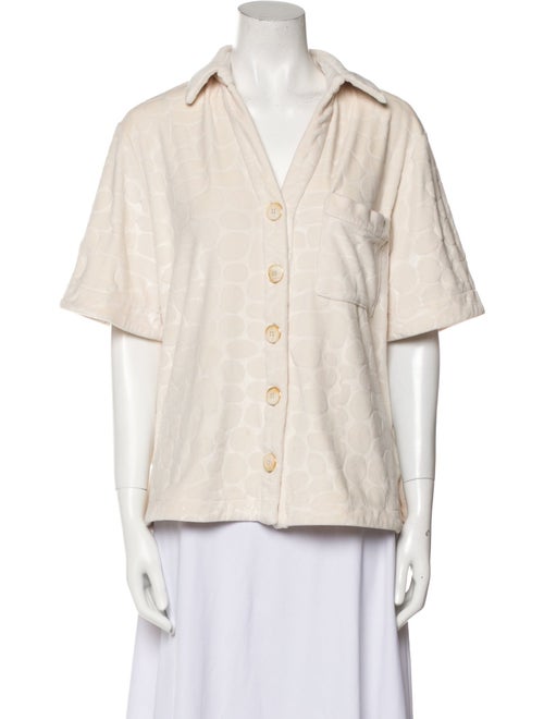 Alexis Short Sleeve Button-Up Top