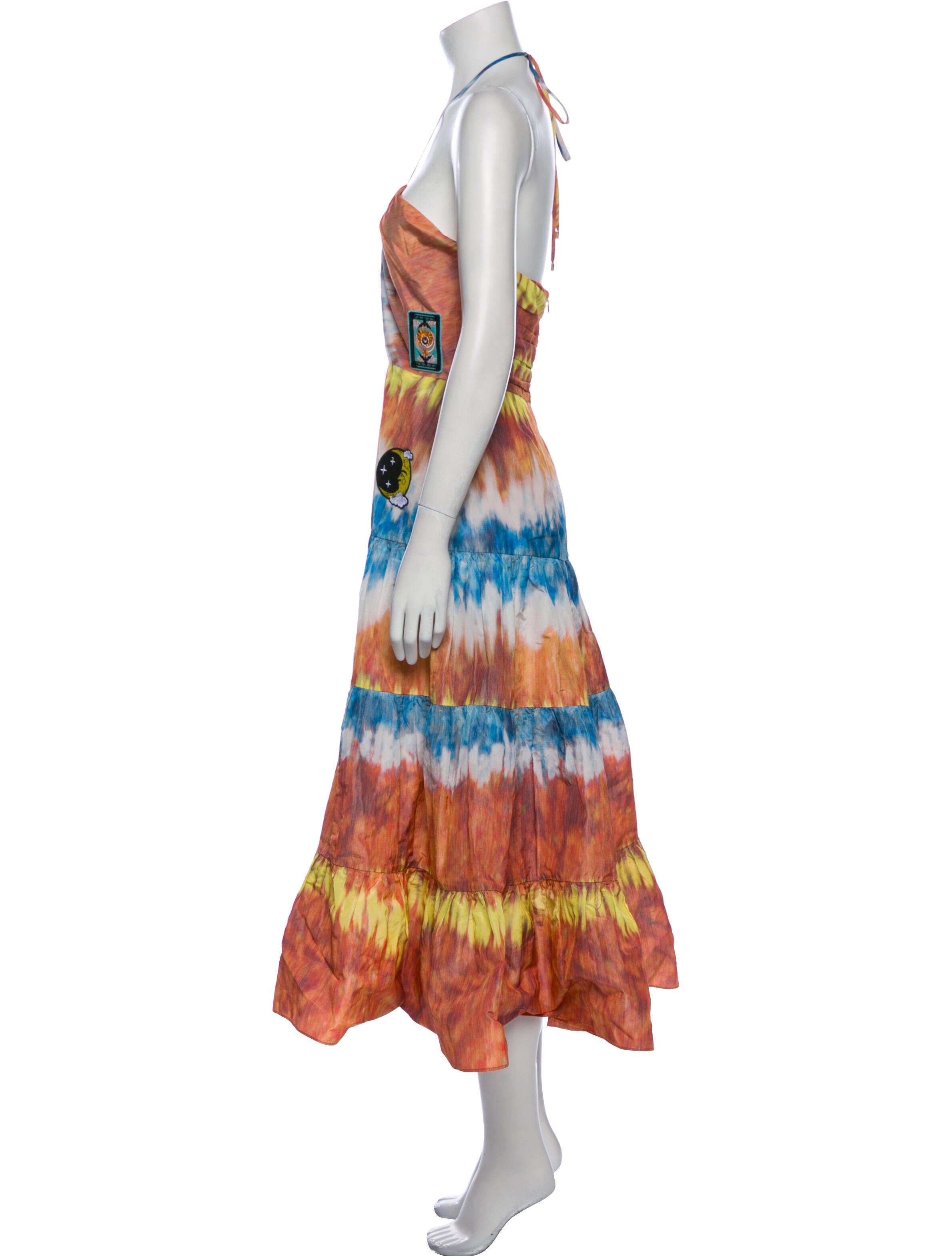 Alexis Tie-Dye Print Long Dress