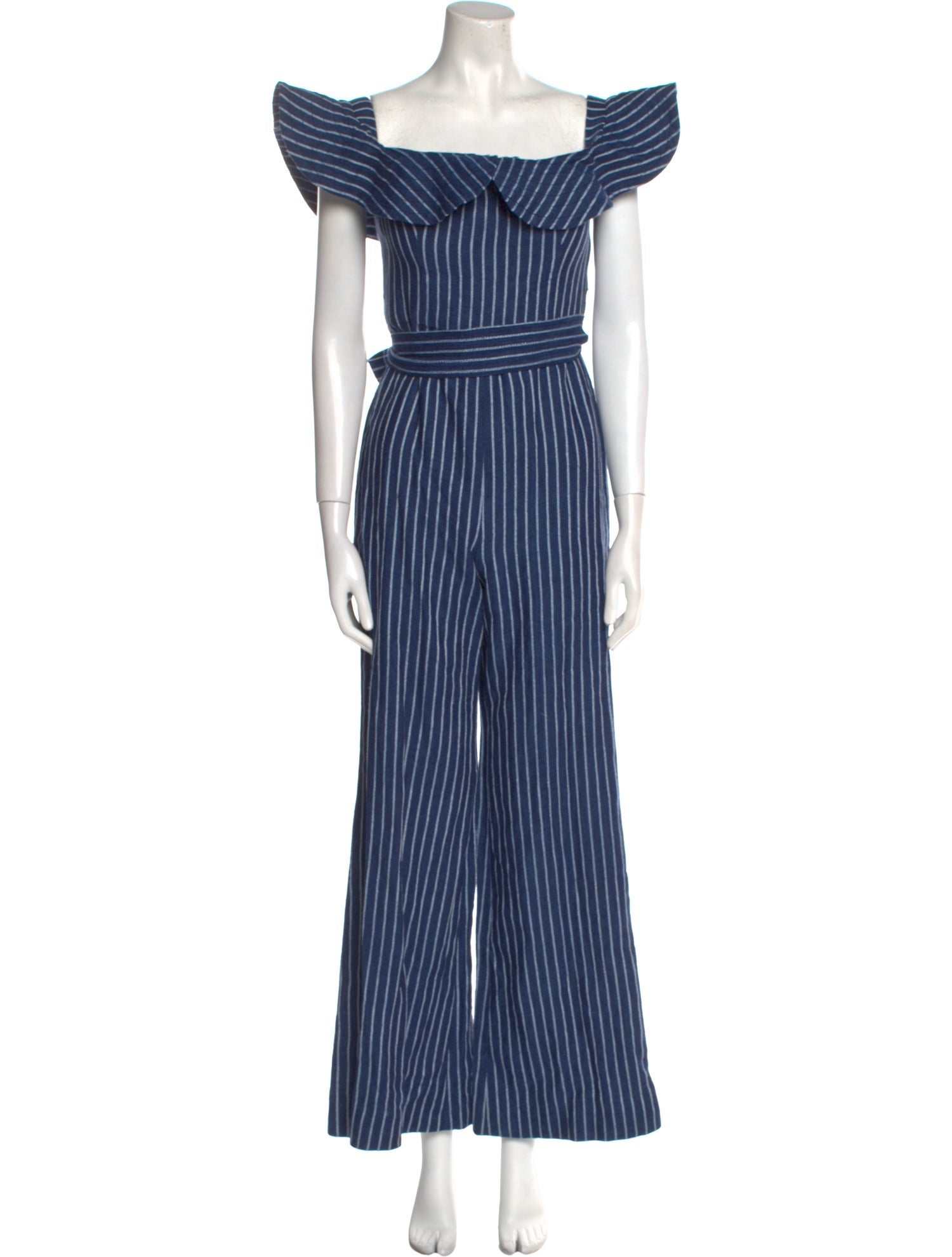 Alexis Linen Striped Jumpsuit